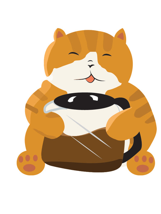 Caffeinated Cat Sticker